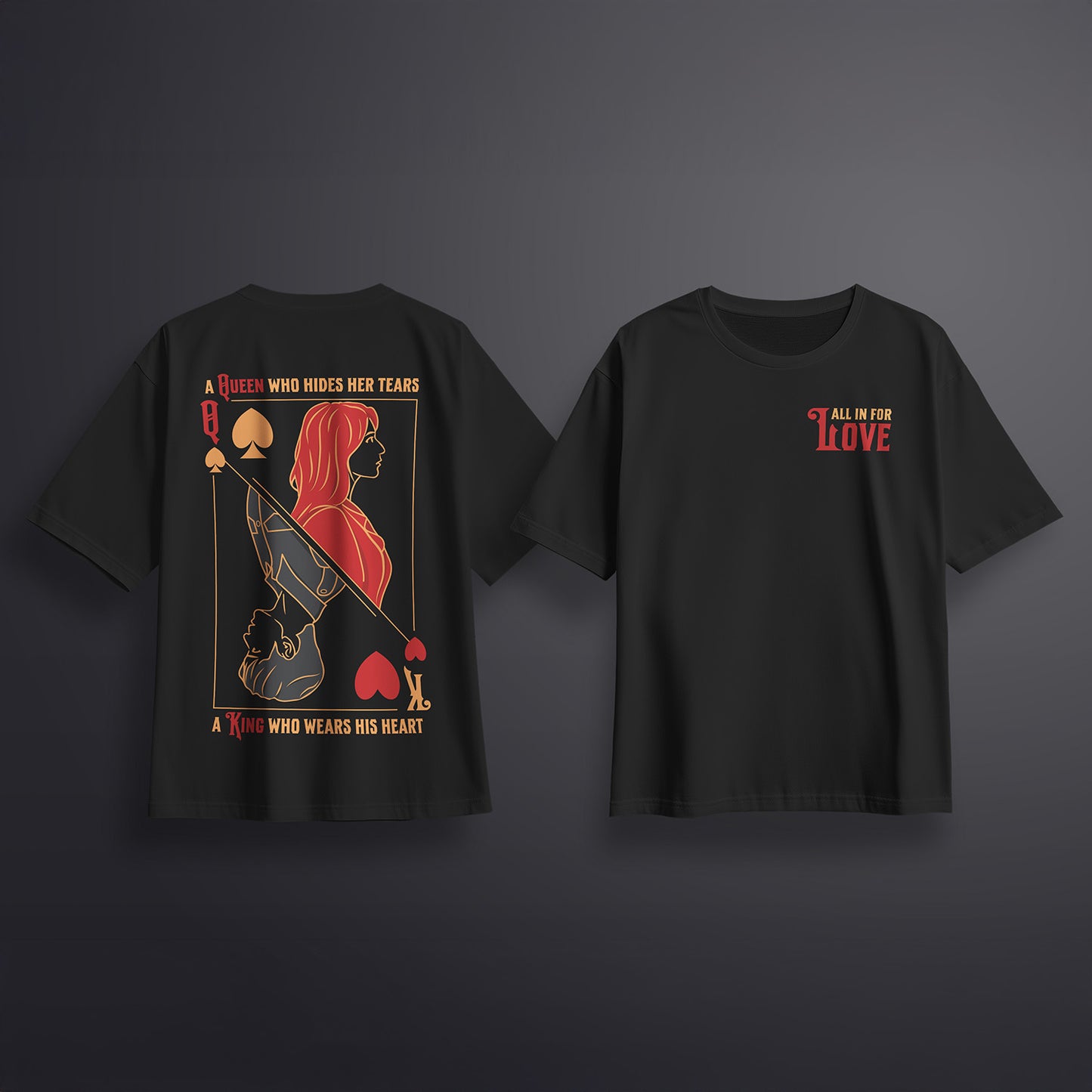 Queen of Tears, Oversized T-shirt | Black