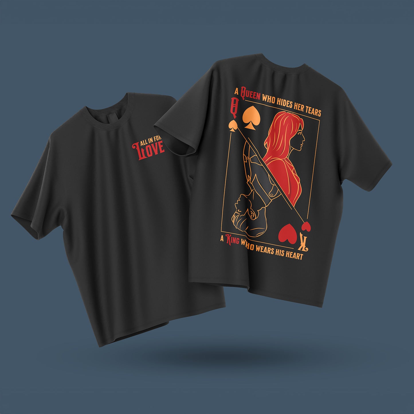 Queen of Tears, Oversized T-shirt | Black