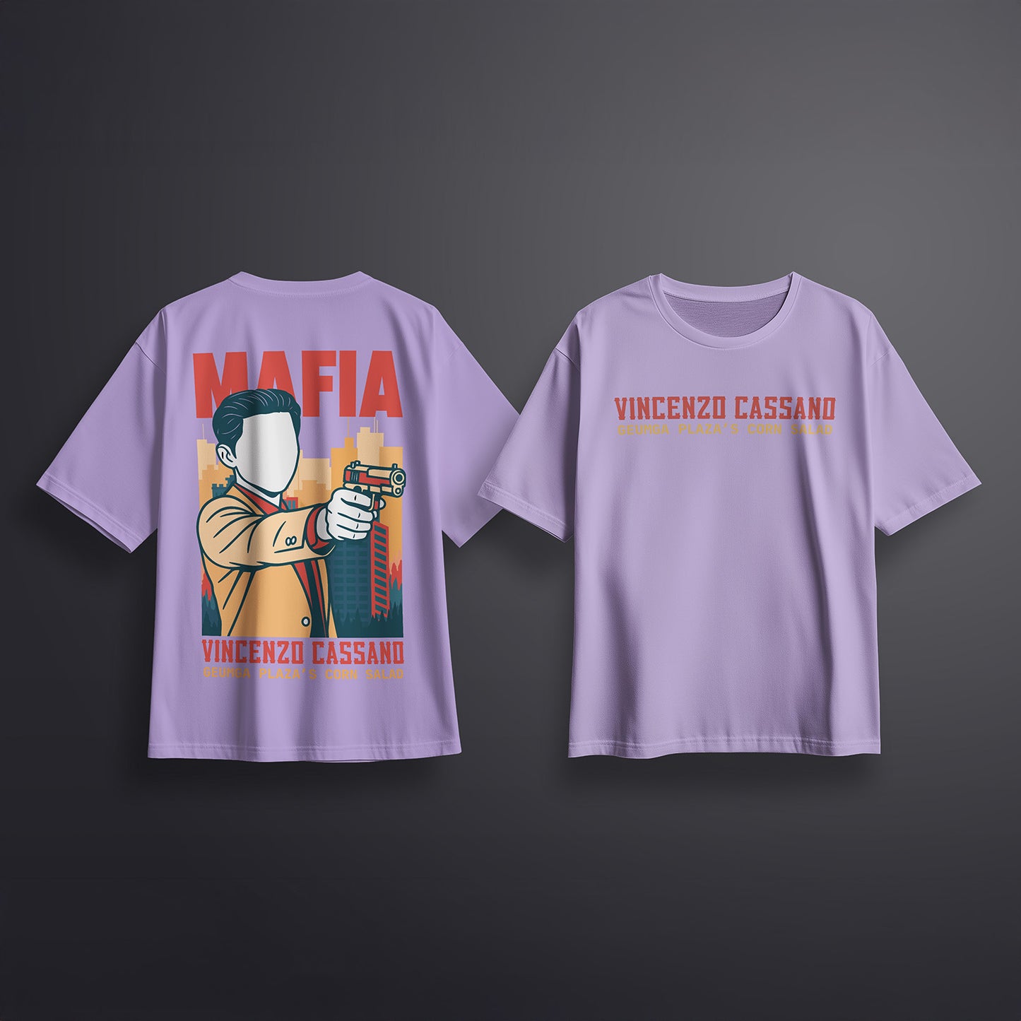 Vincenzo Cassano Oversized T-shirt Lilac