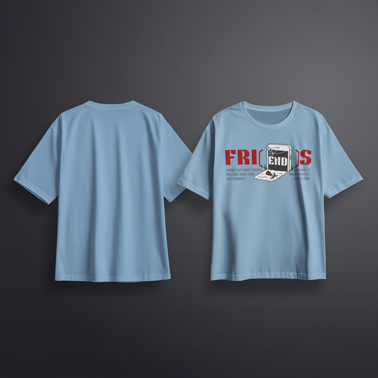 BTS V FRI(END)S Oversized T-shirt | Blue
