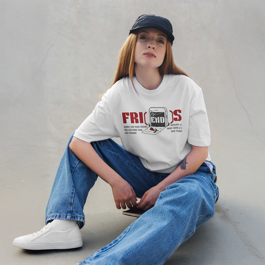 BTS V FRI(END)S Oversized T-shirt | WHITE